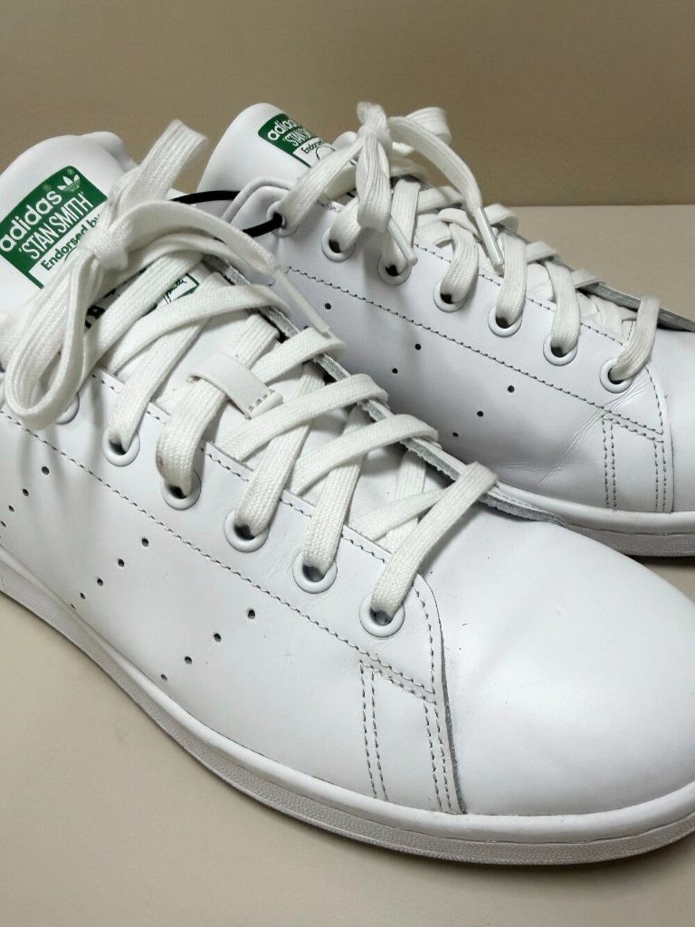 Adidas Stan Smith Mens Size 11 White Green USED TWICE - Picture 7 of 9